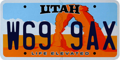 UT license plate W699AX