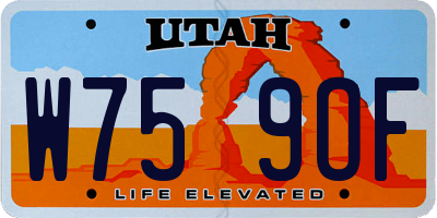 UT license plate W759OF
