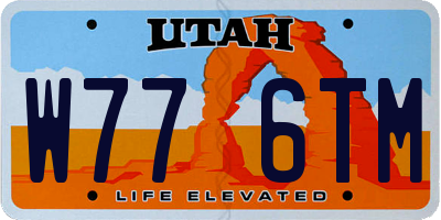 UT license plate W776TM