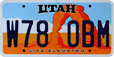 UT license plate W780BM
