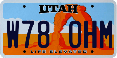 UT license plate W780HM