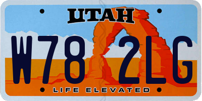 UT license plate W782LG