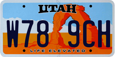 UT license plate W789CH