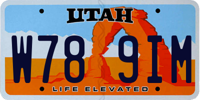UT license plate W789IM