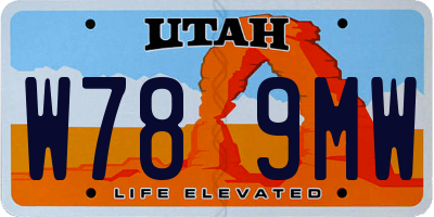 UT license plate W789MW