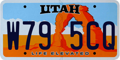 UT license plate W795CQ