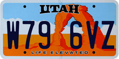 UT license plate W796VZ