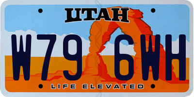 UT license plate W796WH