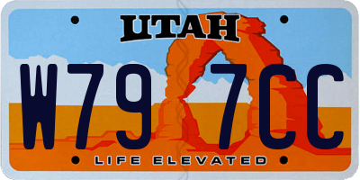 UT license plate W797CC