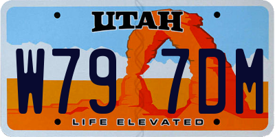 UT license plate W797DM