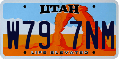 UT license plate W797NM
