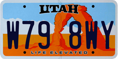 UT license plate W798WY