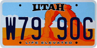 UT license plate W799OG