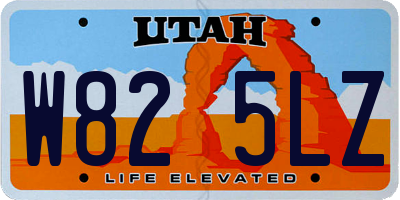 UT license plate W825LZ