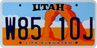 UT license plate W851OJ