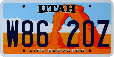 UT license plate W862OZ