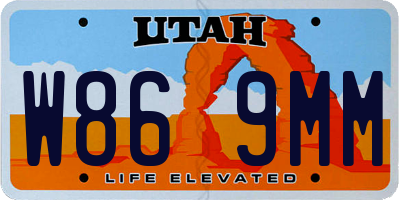 UT license plate W869MM