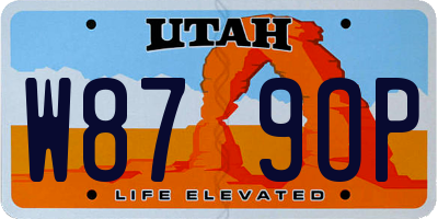 UT license plate W879OP
