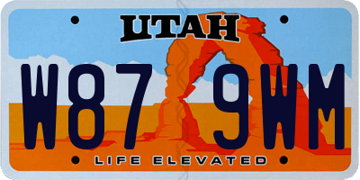 UT license plate W879WM