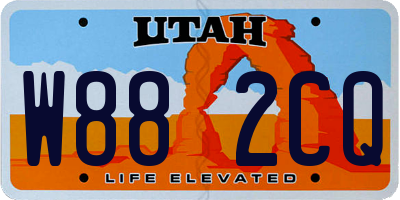 UT license plate W882CQ