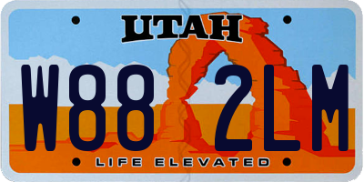 UT license plate W882LM