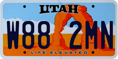 UT license plate W882MN