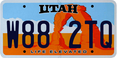 UT license plate W882TQ