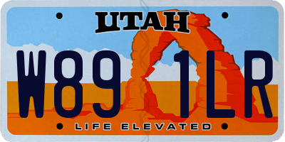 UT license plate W891LR