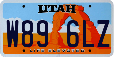 UT license plate W896LZ