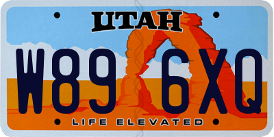 UT license plate W896XQ