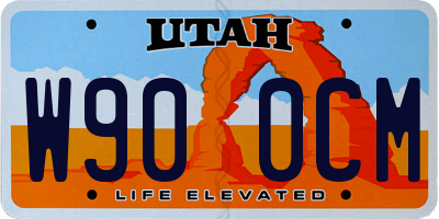 UT license plate W900CM