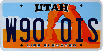 UT license plate W900IS