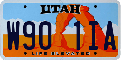 UT license plate W901IA