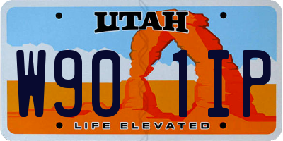 UT license plate W901IP