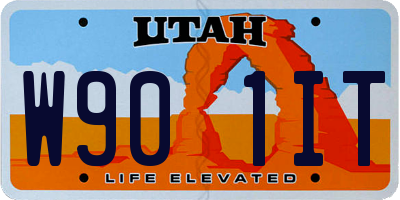 UT license plate W901IT