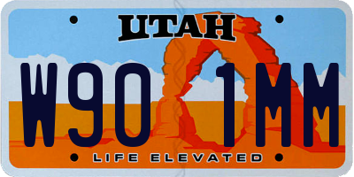 UT license plate W901MM