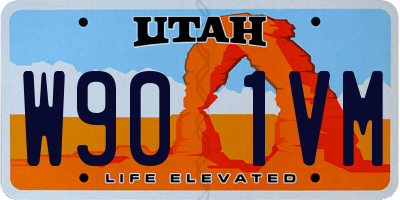 UT license plate W901VM