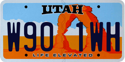 UT license plate W901WH