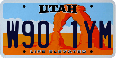 UT license plate W901YM