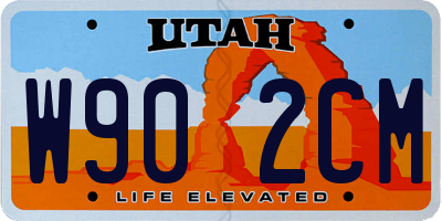 UT license plate W902CM