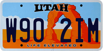 UT license plate W902IM