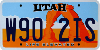 UT license plate W902IS