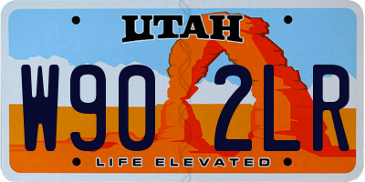 UT license plate W902LR