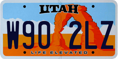 UT license plate W902LZ