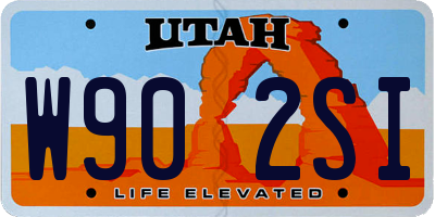 UT license plate W902SI