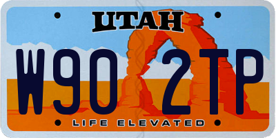 UT license plate W902TP
