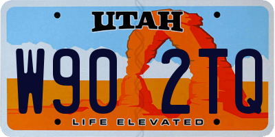 UT license plate W902TQ