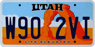 UT license plate W902VI