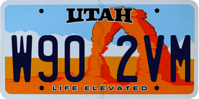 UT license plate W902VM