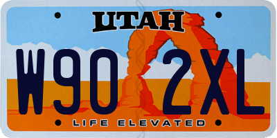 UT license plate W902XL